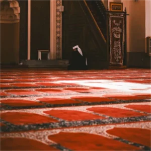 Eco Friendly Fire Rated Islamic Prayer Mat Custom Pattern Muslim Prayer Rug Flame Retardant Axminster Mosque Carpet Sajadah