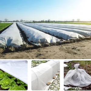 Eco Friendly Floating Cover Material Seedlings Film Non Woven Weed Barrier Fabric 100% Acrylic for Frost Prevention