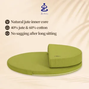 Eco Friendly Foldable Round Circular Meditation Seat Pad Yoga Meditation Pillow Cushion