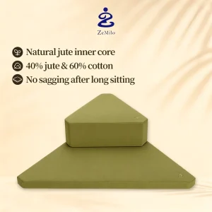 Eco Friendly Foldable Triangular Geometry Meditation Seat Pad Meditation Mats Cushion