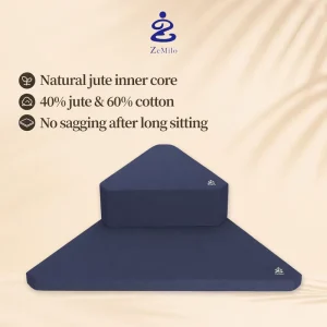 Eco Friendly Foldable Triangular Geometry Zen Sitting Cushion Floor Cushions Meditation