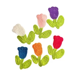 Eco Friendly Formal Style Flower Patch Fabric DIY T Shirt Coat Bag Home Textile Clothing Decoration Accessories