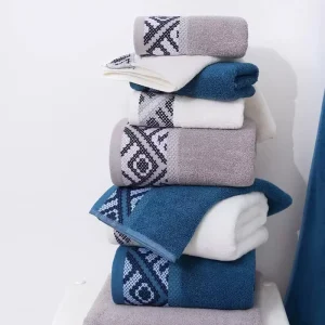 Eco Friendly High Quality Pure Cotton Woven Rectangle Bath Towels and Sheets Quick Dry Shower Ready for Hotel Use