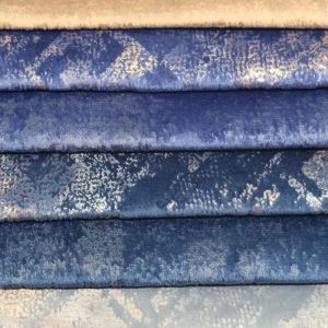 Eco Friendly Home Textile Fabric Super Soft Hot Foil Stamping Bronzing Upholstery Fabric for Sofa Furniture