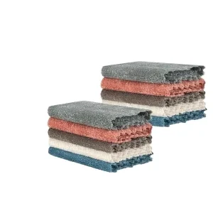 Eco-Friendly Household Polyester Towel Glossy Grey Design for Kitchen Use