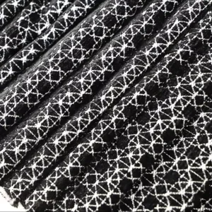 Eco Friendly Jacquard Woven 65% Polyester 35% Chenille Fabric Microvillus Embossing Two Tone for Boys Girls Clothing Bags Shoes