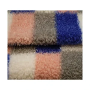Eco Friendly Knitted 100% Polyester Shaggy Plush Upholstery Fabric for Socks Clothing Car Bags