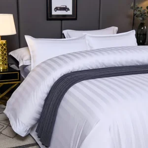 Eco-Friendly Luxury Beddings Set 100% Cotton Custom Logo Modern Simplicity Soft Bed Duvet Cover Sheet Pillowcase