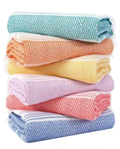 Eco-Friendly Luxury Oversized Turkish Beach Towel 40×71 Quick Dry Sand Free Lightweight Swim Bath Camping Pool Towel