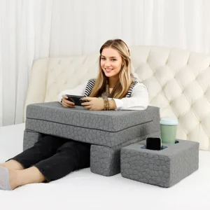 Eco Friendly Memory Foam U Shape Reading Pillow Knitted Design Removable Washable Cover Anti static Feature