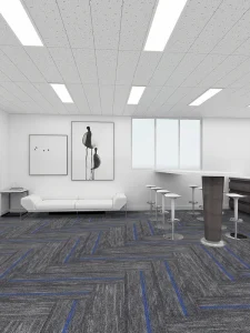 Eco-Friendly Modern Square Self-Adhesive Commercial Carpet Tiles for Office Home Bedroom Basement Floors