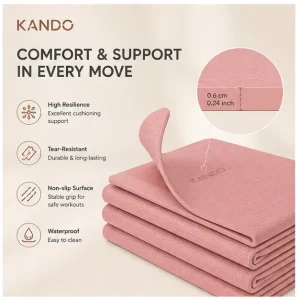 Eco Friendly Non Slip Yoga Mat Portable Foldable Waterproof Custom Logo Fitness Exercise Mat with Carrying Bag TPE