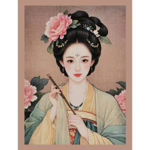 Eco Friendly Nylon Chinoiserie Wall Tapestry Antiquity Lady Portrait Art Ancient Beauty Home Hotel Wall Decoration