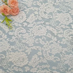 Eco-Friendly Polyester Lace Fabric Knitted French Lace for Clothes Decorations Garments Accessories Metallic