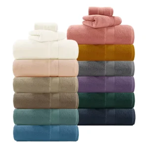 Eco Friendly Quick Dry Solid Color Soft Touch Feeling 100% Cotton Towels & Bath Sheets with Custom Sizes