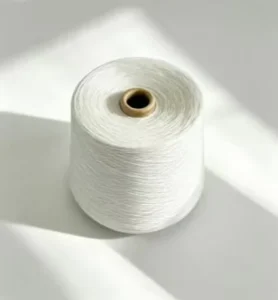 Eco Friendly Recyclable 100% Polyester High Tenacity White Yarn 32S Standard Twist for Sewing Thread and Socks