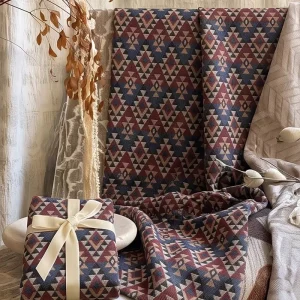 Eco Friendly Recycled Jacquard Woven Fabric GRS Certified For EU Market