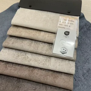 Eco Friendly Recycled Velvet Upholstery Fabric with Embossed Printed Pattern for Sofa and Home Furniture