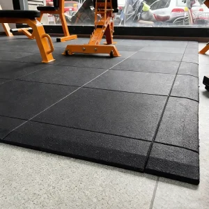 Eco Friendly Rubber Gym Flooring Non Slip & Shock Absorbing Exercise Mat for Home Gym Floor Protection