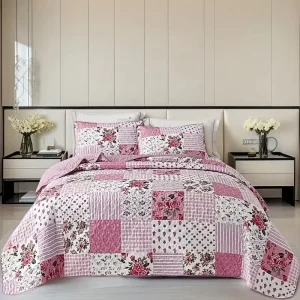Eco-Friendly Soft Comfortable 200TC Polyester Floral Printed Bed Sheet Duvet Cover Set Three-Piece Custom Logo Home