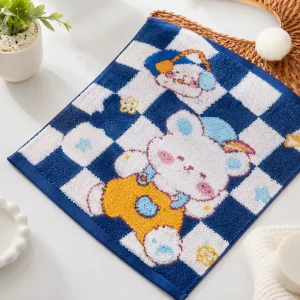 Eco Friendly Soft Woven Pure Cotton Anti Pilling Square Towel 368GSM 34x40cm for Daily Home Care and Trips