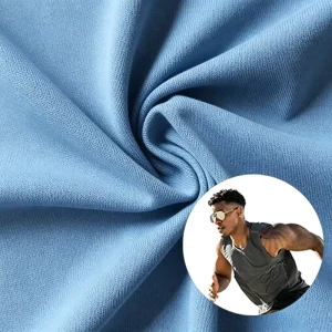 Eco Friendly Sorona Polyester Pique Fabric Bio Based Mechanical Stretch Breathable 185gsm for Sport Polo Shirts