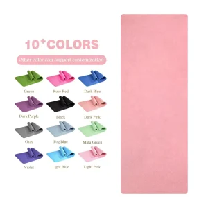 Eco Friendly TPE Yoga Mat 6mm Thick Non Slip Waterproof Alignment Lines Universal Use Customizable Color Logo for Yoga