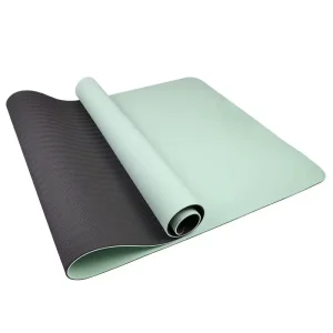 Eco Friendly TPE Yoga Mat Anti slip 6mm Thick 183cm Universal Workout Mat for Yoga & Pilates Home Use with Carrying Bag