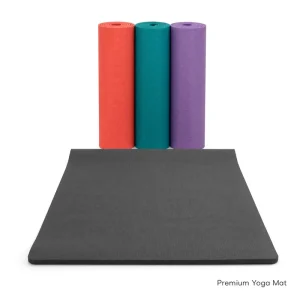 Eco Friendly TPE Yoga Mat Non Slip Extra Thick Exercise Mat with Carry Strap for Yoga Pilates Home Fitness Workout