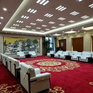Eco Friendly Wall to Wall Hospitality Carpet Stain Resistant Easy Maintenance Full Roll Carpet