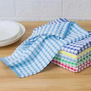 Eco-Friendly Woven 100% Cotton Kitchen Dish Cleaning Tea Towels & Hand Towels in Bulk