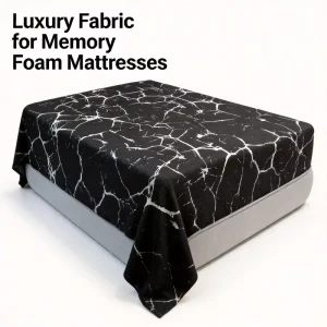 Eco Friendly Yarn Dyed 450gsm Double Jacquard 100% Polyester Knitted Fabrics Manufacturer for Memory Foam Mattress