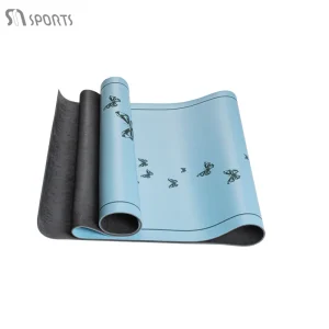 Eco Friendly Yoga Mat Anti Skid 4-6mm Thick PU + Nature Rubber 5mm Extra Thick Yoga Pilates Non Slip Luxury Fitness Exercise Mat