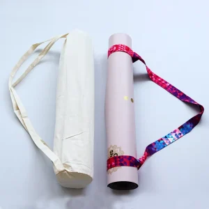 Eco Friendly Yoga Mat with PU & Natural Rubber Non Slip Backing Waterproof Durable 1830cm Length 4mm Thickness