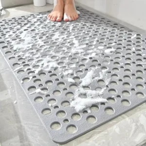Eco New Material TPE Solid Anti Slip Massage Hard Mat Shower Bathroom Mat Waterproof TUV Certified