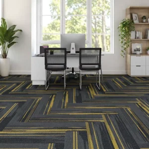 Eco friendly 100% Nylon Acoustic Office Carpet Tiles Washable Fireproof Home Use Thick Carpet Tiles