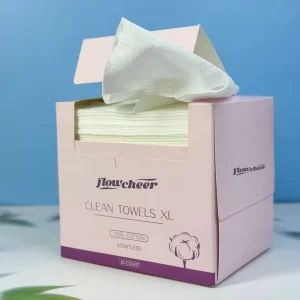 Eco friendly 100% Organic Soft Cotton Towel Disposable Nonwoven Rayon Viscose Tissues Wipes Facial Towels Travel Hotels Gifts