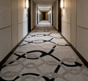 Eco-friendly Acoustic Felt Backing PET Carpet for Germany Hotel Broadloom Wall to Wall Carpet for Suite