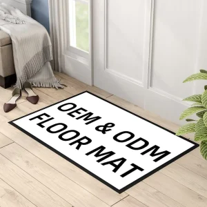 Eco friendly Anti Slip Custom Non Woven Sublimation Entryway Floor Mat Indoor Outdoor Blank Washable Rug Door Mats