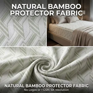 Eco friendly Bamboo Fiber Mattress Protector Fabric Soft Organic Knitted Ticking for Bed Cover Coutil Tissu Matelas