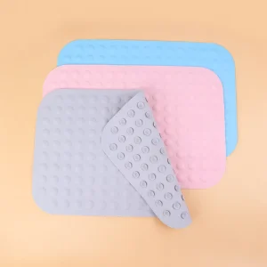 Eco-friendly Bathroom Anti-Slip Mat Household Bathroom Shower Drainage Anti-Fall Suction Cup Floor Mat Bathtub Bath Foot Mat