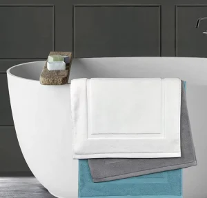 Eco friendly Custom Cotton Sublimation Bathroom Bath Mat Set for Bathroom Use