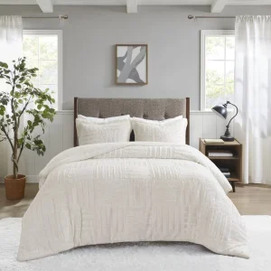 Eco friendly Geometric Thick Protective Warm Winter Bedding Sets Twin Twin XL Queen King Solid Shaggy Faux Fur Quilts Comforter