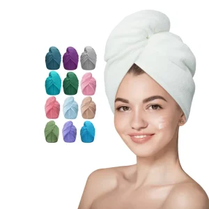 Eco-friendly Hair Towel Custom logo Kid Women Dying Cap Towel for Hair Salon Hair Drying Towels