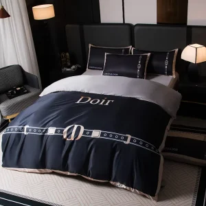 Eco-friendly Luxury Design Washed Silk Bedding Set Silk-like European Style 4-Piece Bedding Duvet Cover Sets
