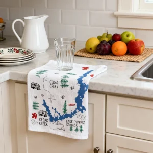 Eco friendly Machine Washable Quick Dry High Absorbency Microfiber Kitchen Towels for Glass Cleaning Baking & Camping