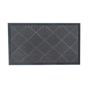 Eco friendly Manufactory Embossed Entrance Door Mat Waterproof Euro style Polyprogylene Rubber Doormat