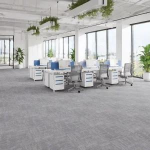 Eco friendly Medium Pile Commercial Office Carpet Tiles Thick Nylon Square Adhesive PET Friendly and Reversible