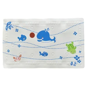 Eco friendly Modern Anti Slip Bath Mat Suction Cups Non Slip Shower Mat Stain Resistant Washable Antimicrobial for Home Hotel