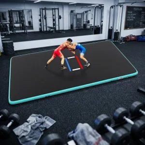 Eco-friendly OEM Service 4 Inch Thick Inflatable Grappling Air Tatami Judo BJJ MMA Mats for Wrestling